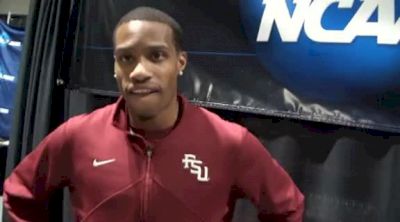 Maurice Mitchell Post race 200 final, 3rd place looking forward to defend outdoor title at NCAA Indoor Champs 2012