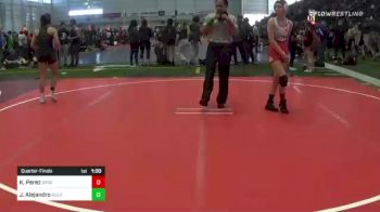 109 lbs Quarterfinal - Kendra Perez, Spokane Wrestling vs Jenavi Alejandro, Gold Rush