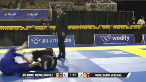 Gabriel Castro Vieira Lima vs Jose Manuel Mazariegos-Perez 2026 Pan Jiu Jitsu IBJJF Championship