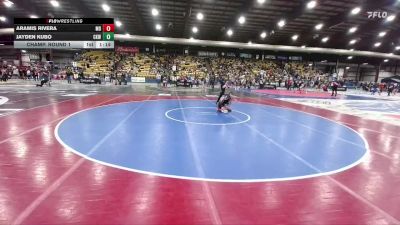 120 lbs Champ. Round 1 - Jayden Kubo, Camel Kids Wrestling vs Aramis Rivera, Montana Disciples