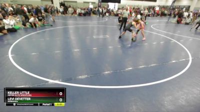 96 lbs Cons. Round 3 - Keller Little, Moyer Elite Wrestling vs Levi DeVetter, Nebraska