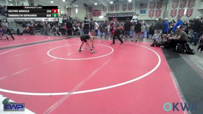 70 lbs Rr Rnd 2 - Jolynn Arnold, Sperry Wrestling Club vs Timberlyn Edwards, Runestone