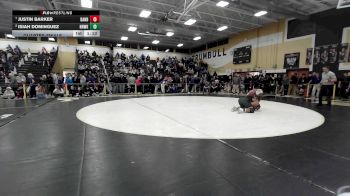 215 lbs Quarterfinal - Justin Barker, Danbury vs Isiah Dominguez, Norwalk