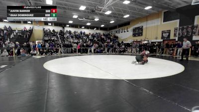 215 lbs Quarterfinal - Justin Barker, Danbury vs Isiah Dominguez, Norwalk