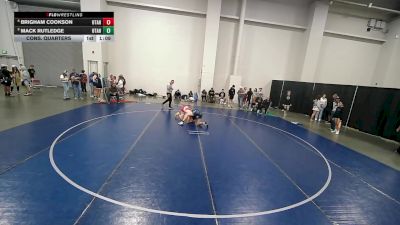 157 lbs Cons. Quarters - Mack Rutledge, Utah vs Brigham Cookson, Utah
