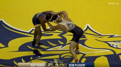 133 lbs Match - Matt Ramos, Purdue vs Deon Pleasent, Drexel