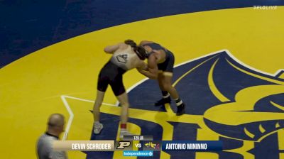 125 lbs Match - Devin Schroder, Purdue vs Antonio Mininno, Drexel