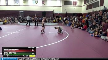 SPW-19 lbs Quarterfinal - Clayton Keener, Alburnett Mat Pack vs Nyle Crippen, DC Elite