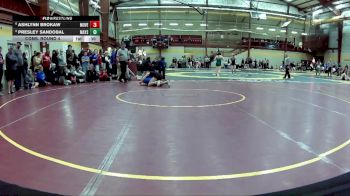110 lbs Cons. Round 4 - Presley Sandobal, Maysville vs Ashlynn Brokaw, Mount Vernon