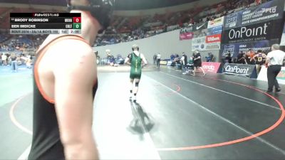 2A/1A Boys 190 Quarterfinal - Brody Robinson, Mohawk Boys vs Ben Imdicke, Colton Boys