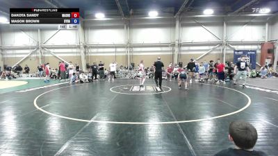 110 lbs Rr Rnd 8 - Dakota Sandy, Mat Assassins Red - MSE vs Mason Brown, Dynasty Death Row - MSE