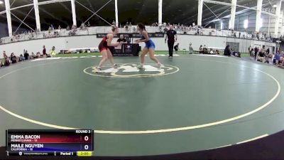 124 lbs Round 3 (8 Team) - Emma Bacon, Pennsylvania vs Maile Nguyen, California