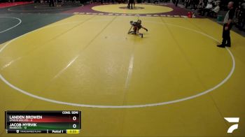 55 lbs Semis & 1st Wrestleback (8 Team) - Landen Browen, LPGE/B Wolves vs Jacob Myrvik, Minneota