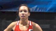 Aisha Praught Post Race mile final, runner up closing hard at NCAA Indoor NCAA Champs 2012