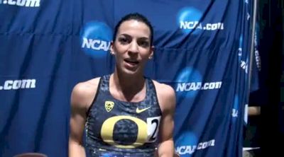Becca Friday massive kick for 4th in mile at NCAA Indoor NCAA Champs 2012