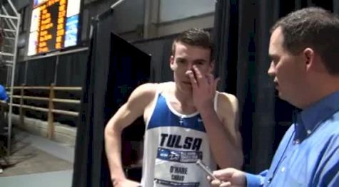 Chris O'Hare Mile Champ on mother's birthday at NCAA Indoor Champs 2012