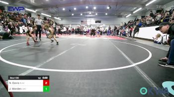 46 lbs Consi Of 8 #1 - Nisaiah Davis, Black Fox Wrestling Club vs Jackson Warden, Jay Wrestling Club