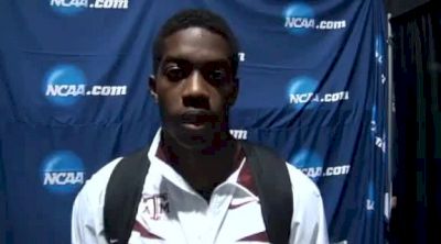 Wayne Davis Post race 60h, personal best but it's all about outdoor at NCAA Indoor NCAA Champs 2012