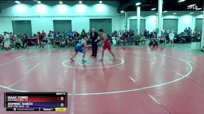 187 lbs Round 2 (8 Team) - Isaac Cobbs, Oklahoma Red vs Dominic Darch, New York Gold