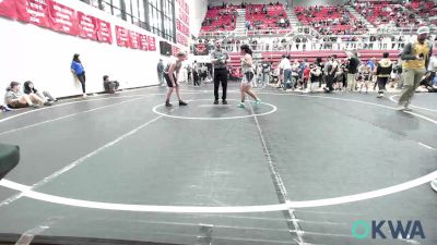 130 lbs Final - Kaydon Rigg, Harrah Little League Wrestling vs Quetzali Salas, Standfast