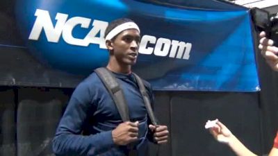 Jarret Eaton Post race 60h finals, New Kid on the Block becomes a national champ at NCAA Indoor Champs 2012