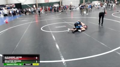 98 lbs Quarterfinal - Alejandro Jacob, Sherman Challengers vs Braxton Wilson, The Best Wrestler