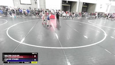 74 lbs Semifinal - Walter Caulum, West Salem Bangor Wrestling vs Porter Stanek, LAW