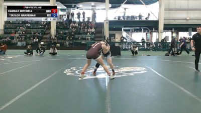 160 lbs Champ. Round 1 - Taylor Graveman, North Central College vs Camille Mitchell, Alma