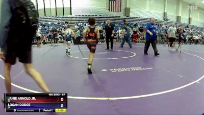 67 lbs 3rd Place Match - Jamie Arnold Jr., IN vs Logan Dodge, MI