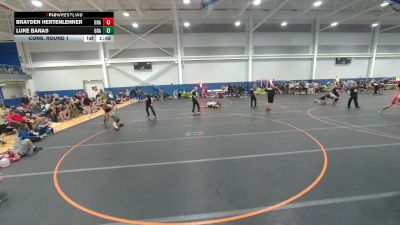 144 lbs Cons. Round 1 - Brayden Hertenlehner, Unattached vs Luke Banas, Unattached