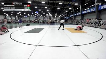 112 lbs Rr Rnd 1 - Logan Worth, Broad Axe Green vs Brooks Kraft, Great Bridge Wrestling Club
