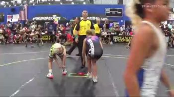 92 lbs Quarterfinals (8 Team) - Sam Dagel, The Funky Singlets vs Alexa Guy, Untouchables White