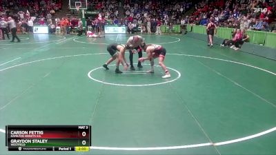 150 lbs Champ. Round 1 - Carson Fettig, Hamilton Heights H.S. vs Graydon Staley, Westfield