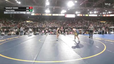 6A 190 lbs Semifinal - Beau Steel, Kuna vs Bradley Bones, Meridian
