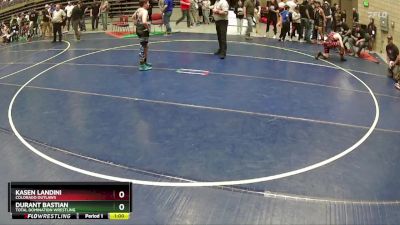 160 lbs Cons. Round 3 - Kasen Landini, Colorado Outlaws vs Durant Bastian, Total Domination Wrestling