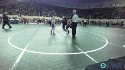 55 lbs Consi Of 16 #2 - Slade Stone, Piedmont vs Bexley Leisinger, Choctaw Ironman Youth Wrestling