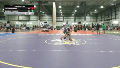 120 lbs 1 - Taylon Winker, 84 ATHLETES vs Carsyn Parrish, WILLIAMSBURG WRESTLING CLUB