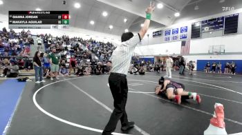 145 lbs Cons. Round 1 - Makayla Aguilar, San Clemente vs Gianna Jordan, South Torrance