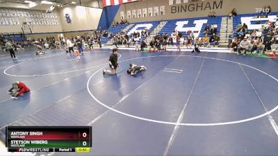 52-56 lbs Round 3 - Stetson Wiberg, Westlake vs Antony Singh, Westlake