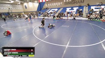 52-56 lbs Round 3 - Stetson Wiberg, Westlake vs Antony Singh, Westlake