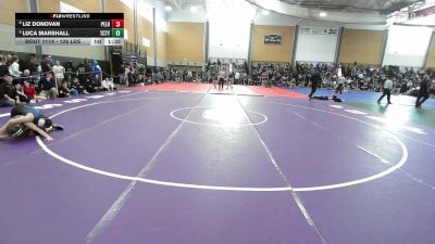 126 lbs Quarterfinal - Liz Donovan, Pelham vs Luca Marshall, Tri-County