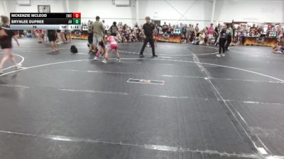 70 lbs Semis (4 Team) - Mckenzie Mcleod, Storm Wrestling Center vs Brynlee Dupree, AR-15