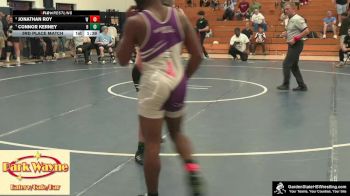 Boys-152 lbs 3rd Place Match - Connor Kerney, Brower`s Brawlers vs Jonathan Roy, Wilson`s Wildcats