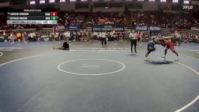 D 1 215 lbs Quarterfinal - Jadon Weber, Brother Martin vs Ethan Regis, Holy Cross