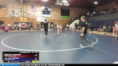 108 lbs Round 1 - Bentley Maddox, Brothers Of Steel vs Calvin Purcell, East Idaho Elite