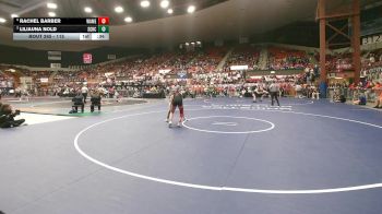 115 lbs Cons. Round 2 - Rachel Barber, Wamego HS vs Liliauna Nold, St. George-Rock Creek HS