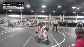191 lbs Consi Of 4 - Sara Ayala, Mountain View HS vs Anna Klieneahlbrandt, Devils Gate WC