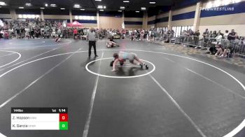 144 lbs Quarterfinal - Zandon Hopson, Grindhouse WC vs Kaleo Garcia, Dcwa