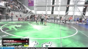 117 lbs Quarterfinal - Harlow Reyes, Rock Of Redmond Wrestling vs Kaidence Lobehan Cormier, Team Aggression WC