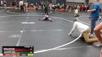 55 lbs Cons. Semi - Beau Patton, JET Wrestling Club vs Grayson Link, Summerville Takedown Club